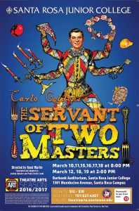 SRJC Servant of Two Masters Poster